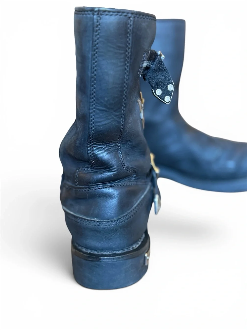 Harley-Davidson Black Leather Motorcycle Boots
